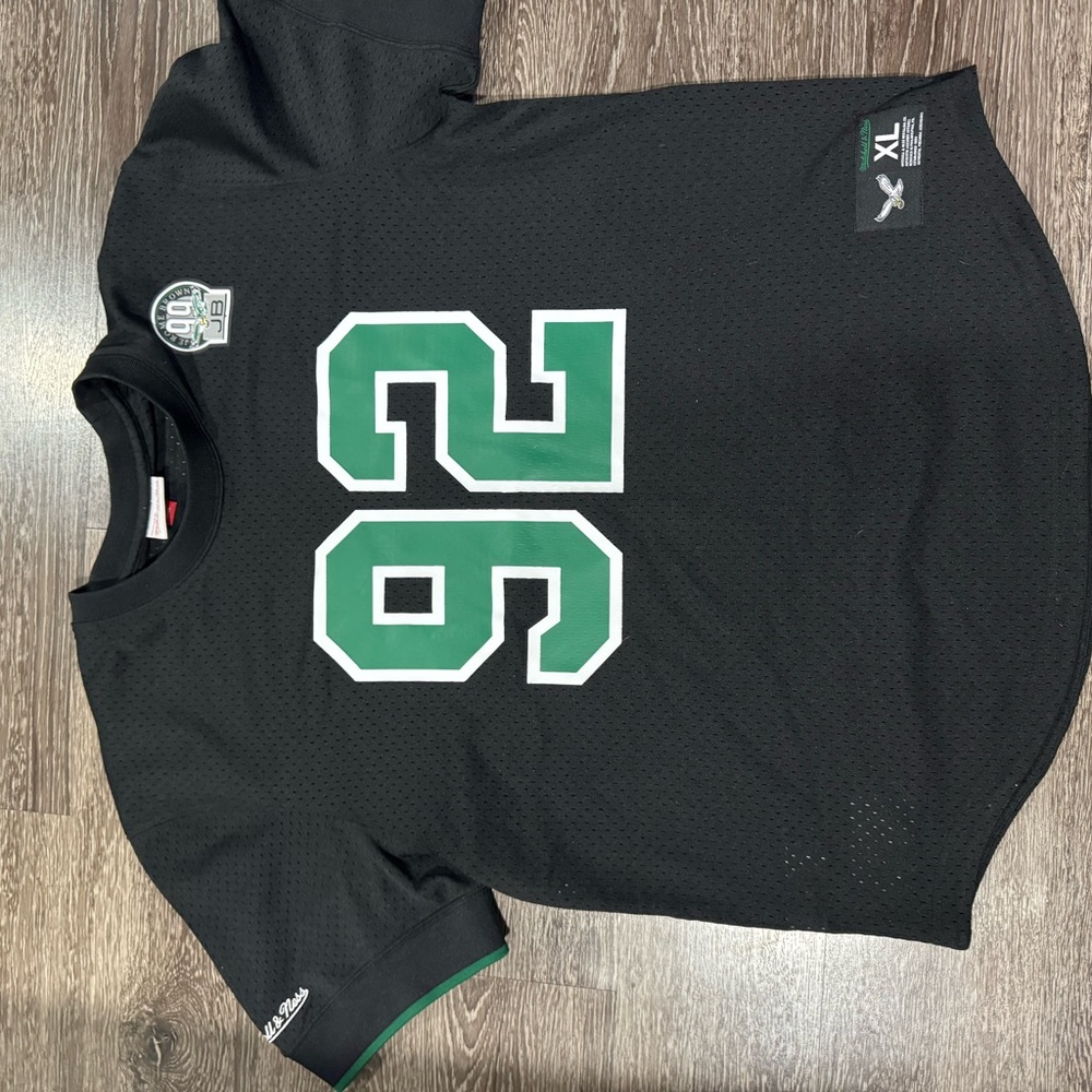Men's Mitchell & Ness Reggie White Black Philadelphia Eagles Mesh Top Size XL